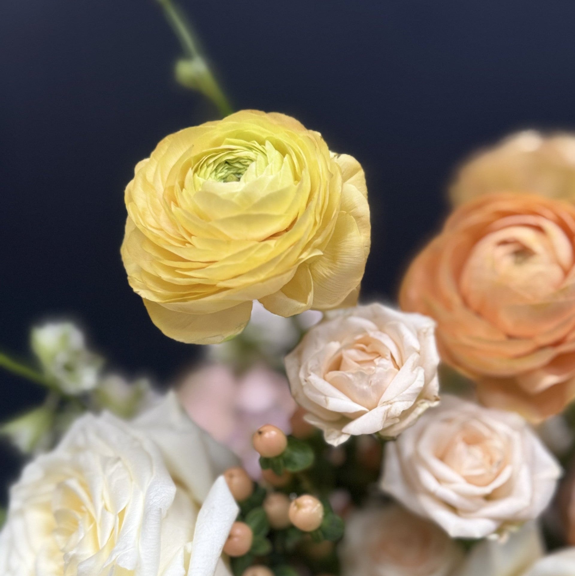 Peach Glow Garden Arrangement