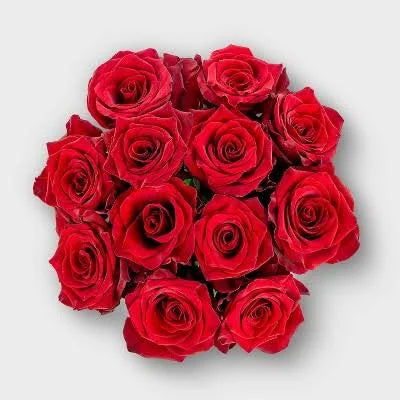 14 Red roses With Red Coffee Bean and custom handtied bouquet